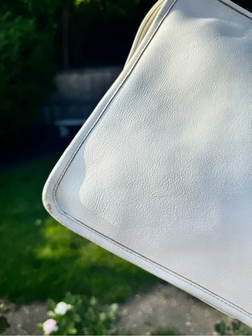 Coach Vintage Large Slim Portfolio Zip Clutch Bag NYC in Bone #9555 HTF